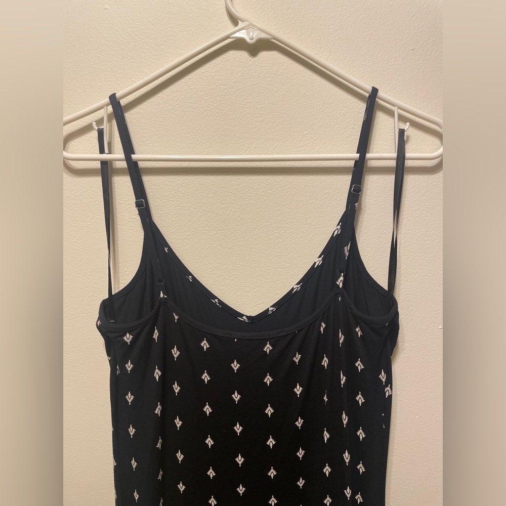 Ann Taylor Loft Womens Maxi Print Sleeveless Dress Black Size MP - Picture 3 of 6